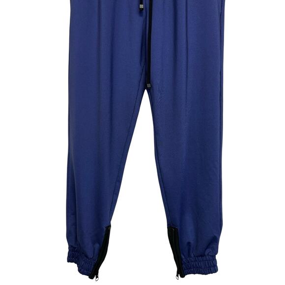Koral Reverie Shantung Blue Joggers Sweatpants Parachute Pants Size S - Picture 6 of 12